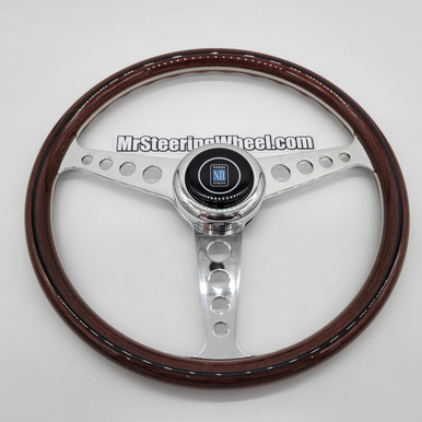 NARDI CLASSIC 360mm アタッチメント付き Evasive Motorsports: Nardi Classic - 360mm (Wood w/ Glossy Spokes)