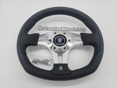 NARDI/ナルディ PASQUINO LEATHER Nardi Pasquino 300mm Steering Wheel - Black Leather