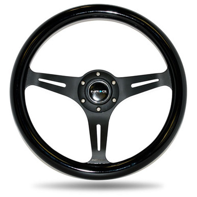 NRG Classic Black Steering Wheel | MrSteeringWheel