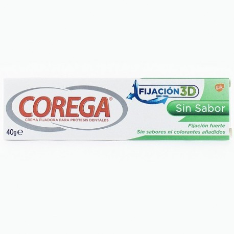 Corega crema extra fuerte sin sabor adhesivo prótesis dental (a)