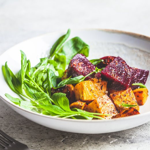 Roasted pHresh Beets with Sweet Potato