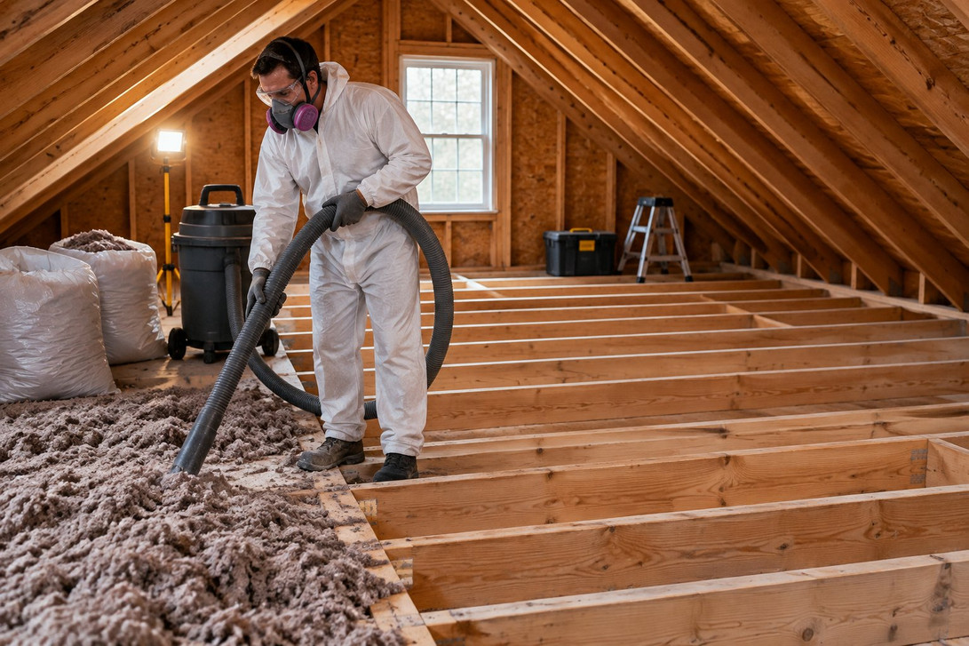 Attic Insulation Removal for House Flippers: Pull It Before the Trades Go Up