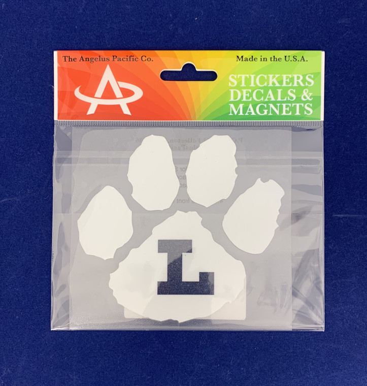 Decal White Paw w/L