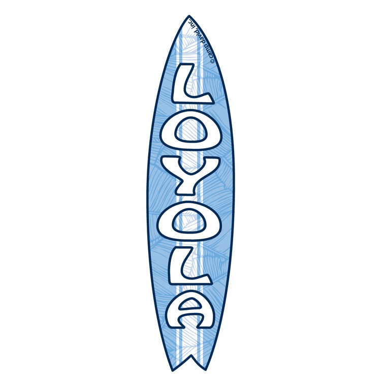 Removable Decal Surf Board