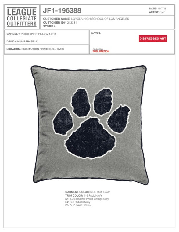 Spirit Pillow 12 x 12