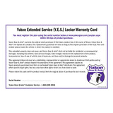Yukon Extended Service (YES) Plan Warranty for Yukon Grizzly or Zip Lockers YESLOCKER