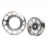 INDUSTRIAL INJECTION COMMON RAIL CUMMINS BILLET PULLEY KIT CLEAR ANODIZED 24FC09