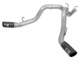 aFe Power GM Diesel Trucks 17-19 V8-6.6L td L5P ATLAS 4 IN Aluminized Steel DPF-Back Exhaust System w Black Tip 49-04086-B