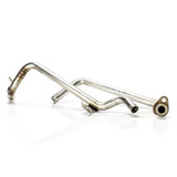 6.4 Powerstroke 3/4 304 Stainless Steel Replacement Heater Hose Tube. Passenger Side 2-piece design with clamps
