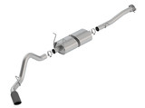 Borla SILV SIERRA 2500 3500 15-19 6.0L V8 ATMT 2 4WD 4DR CC STD 153.7 WB 3.50 S-TYPE S RD RL AC S TIP: 5.0 RD X 13.50 BLACK CHROME 140762BC