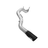 aFe Power Dodge RAM Diesel Trucks 13-18 L6-6.7L td ATLAS 5 IN Aluminized Steel DPF-Back Exhaust System wBlack Tip 49-02039-B