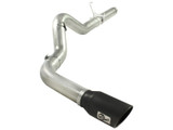 aFe Power Dodge Diesel Trucks 07.5-12 L6-6.7L td ATLAS 5 IN Aluminized Steel DPF-Back Exhaust System wBlack Tip 49-02016-B