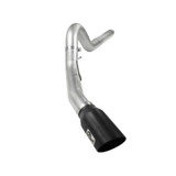 aFe Power Ford Diesel Trucks 08-10 V8-6.4L td ATLAS 5 IN Aluminized Steel DPF-Back Exhaust System wBlack Tip 49-03054-B