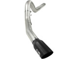 aFe Power Ford Diesel Trucks 08-10 V8-6.4L td Large Bore-HD 5 IN 409 Stainless Steel DPF-Back Exhaust System wBlack Tip 49-43054-B