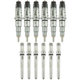 Industrial Injection Reman Stock 6.7L 2010-12 Cab & Chassis Injector Pack w/Connecting Tubes