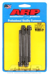ARP Fastner 5 16-24 X 3.750 black 12pt water pump pulley w 2.500 fan spacer stud kit 100-3227