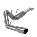 MBRP 2017 2026 Ford F250 F350 Super Crew Cab 6.2L 6.8L 7.3L T304 Stainless Steel 4 Resonator Back Single Side Street Version S5247304