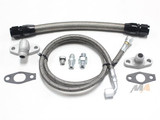 Merchant Automotive Duramax Turbo Oil Line Kit S400 Valley Mount Turbo LB7 LLYLBZ LMM 01-10 Duramax 10228
