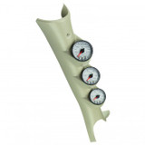 DIESEL GAUGE KIT A-PILLR RAM 03-09 BST/EGT/TRANS 60PSI/2Kdegree F/300degree F WHT SPEK