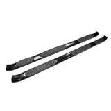 PRO TRAXX 5 Oval Nerf Step Bars Black Silverado/Sierra 2500/3500 Regular Cab 2015-2019 Diesel (Rocker Mount)