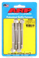 ARP Fastner 5 16-24 X 3.000 SS hex water pump pulley w 1.750 fan spacer stud kit 400-3209