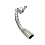 aFe Power Ford Diesel Trucks 15-16 V8-6.7L td Large Bore-HD 5 IN 409 Stainless Steel DPF-Back Exhaust System wPolished Tip 49-43064-P