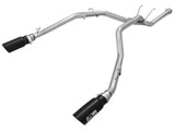 aFe Power RAM 1500 EcoDiesel 14-19 V6-3.0L td Large Bore-HD 2-12 IN 409 Stainless Steel DPF-Back Exhaust System wBlack Tip 49-42041-B