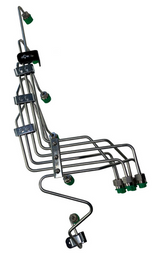 Industrial Injection VP44 Stock Fuel Line Kit with Clamps Mild Steel
