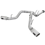 aFe Power Ford Diesel Trucks 11-14 V8-6.7L td ATLAS 4 IN Aluminized Steel DPF-Back Exhaust System wPolished Tip 49-03065-P