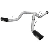 aFe Power Ford Diesel Trucks 11-14 V8-6.7L td ATLAS 4 IN Aluminized Steel DPF-Back Exhaust System wBlack Tip 49-03065-B