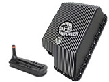 aFe Power Ford Diesel Trucks 94-10 V8-7.3L6.0L6.4L td Pro Series Transmission Pan Black w Machined Fins 46-70122-1