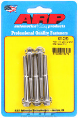 ARP Fastner 1 4-20 x 2.250 hex SS bolts 621-2250