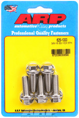 ARP Fastner 3 8-16 x 1.000 hex 7 16 wrenching SS bolts 625-1000