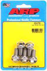 ARP Fastner 3 8-16 x 0.750 hex 7 16 wrenching SS bolts 625-0750