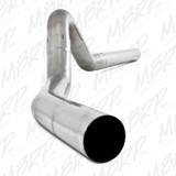 MBRP 2007 2009 Dodge Ram 2500 3500 Cummins 6.7L T409 Stainless Steel 4 Filter Back Single Exit - No Muffler S6120SLM
