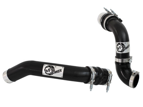 aFe Power Ford Diesel Trucks 11-16 V8-6.7L td BladeRunner 3 IN Aluminum Hot and Cold Charge Pipe Kit Black 46-20144-B