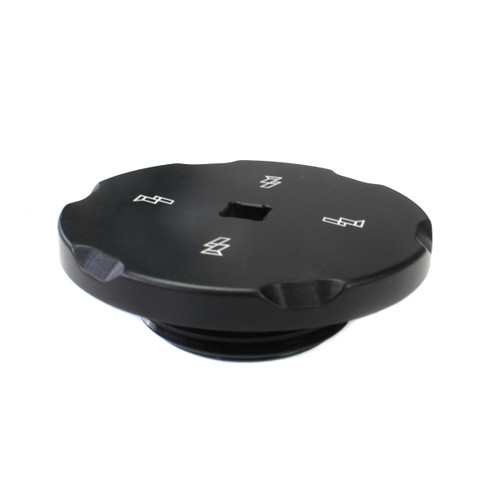 INDUSTRIAL INJECTION BLACK ANODIZED BILLET CP3 ACCESS HOLE COVER RE-USE FACTORY COVER O-RING - 2003-2020 24FC05