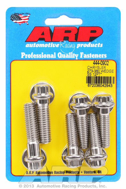 ARP Fastner Chrysler 273-360 wedge SS 12pt bellhousing bolt kit 444-0902