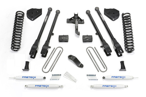 4IN 4LINK SYS W COILS and PERF SHKS 17-19 FORD F250 F350 4WD DIESEL