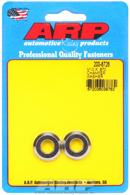 ARP Fastner M10 ID .870 OD chamfer SS washers 200-8726
