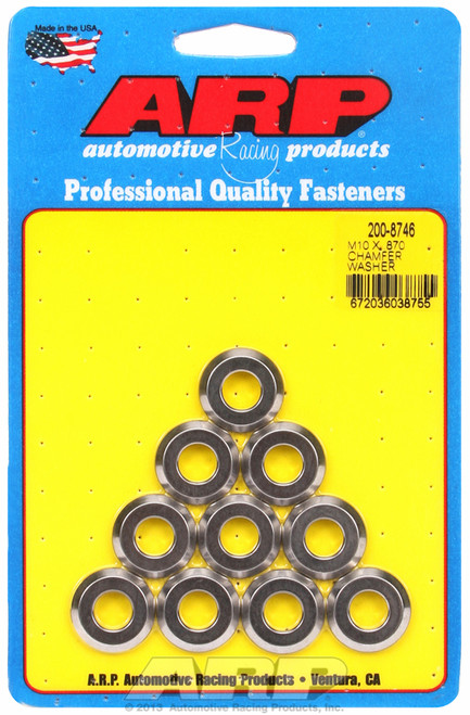 ARP Fastner M10 ID .870 OD chamfer SS washers 200-8746