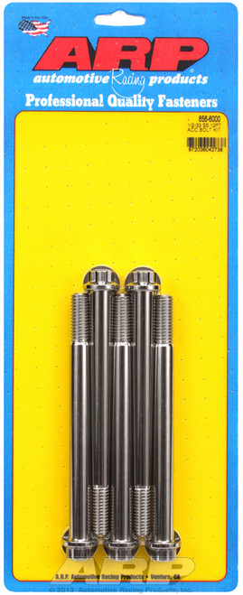 ARP Fastner 1 2-13 x 6.000 12pt SS bolts 656-6000