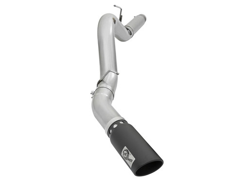 aFe Power GM Diesel Trucks 2016 V8-6.6L td LML ATLAS 5 IN Aluminized Steel DPF-Back Exhaust System wBlack Tip 49-04081-B