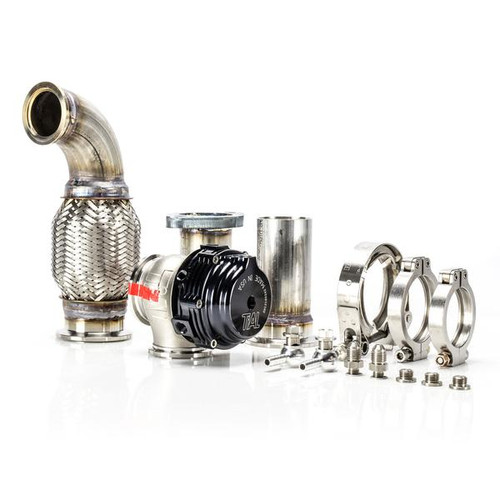 2008-10 6.4 Power Stroke Waste Gate Kit. (Tial MV-S/R Wastegate SS Elbow and Flex Weld Spigot Regulator Fitting Clamps and Signal Hose)