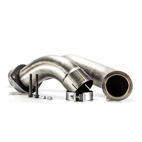 6.4 Powerstroke 4 409 Stainless 2 Piece Down Pipe