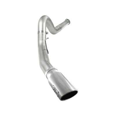 aFe Power Ford Diesel Trucks 11-14 V8-6.7L td ATLAS 5 IN Aluminized Steel DPF-Back Exhaust System wPolished Tip 49-03055-P