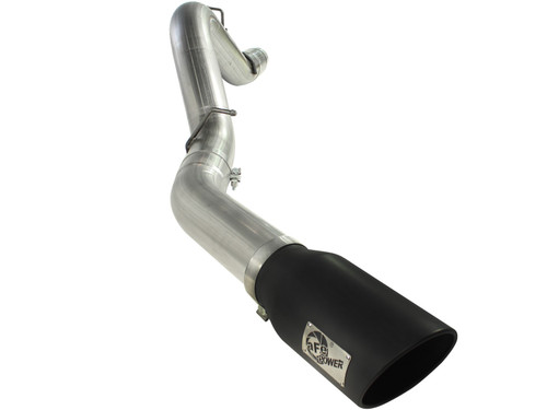 aFe Power GM Diesel Trucks 11-16 V8-6.6L td LML Large Bore-HD 5 IN 409 Stainless Steel DPF-Back Exhaust System wBlack Tip 49-44041-B