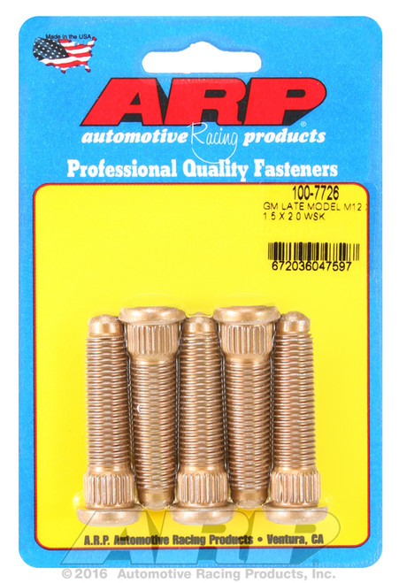 ARP Fastner GM late model M12 X 1.5 X 2.0 wheel stud kit 100-7726