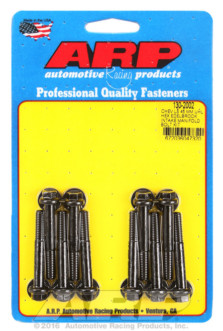 ARP Fastner Chevy LS 45mm UHL hex Edelbrock intake manifold bolt kit 130-2002