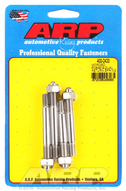 ARP Fastner Moroso 64919 dual return spring w 1 spacer plate SS carb stud kit 400-2420